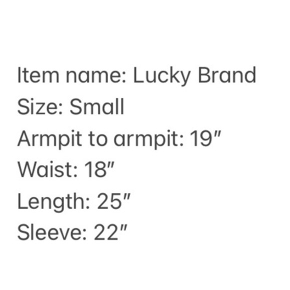 Lucky Brand Blue Floral Button Up Peasant Blouse Small Bohemian Long Sleeve - Picture 4 of 14